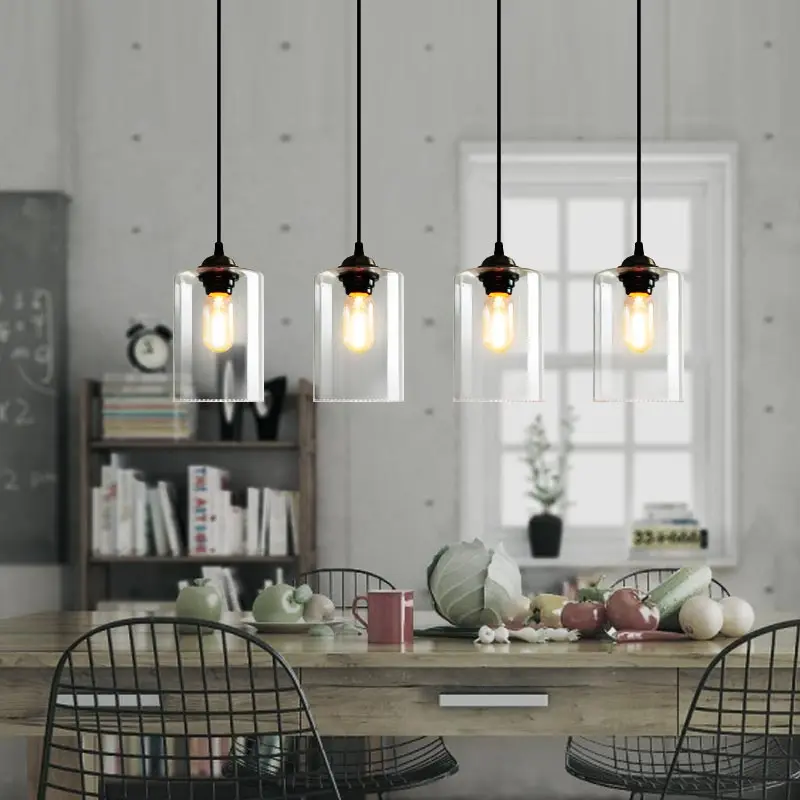 

EMS Free Shipping Glass Straight Pendant Flower Pendant Lamps Veston Round Pendant 4PCS
