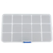 Многофункциональная рыболовная коробка Спиннер приманка гольян 15 слотов прозрачная пластиковая рыболовная приманка коробка рыболовные снасти Коробка для хранения