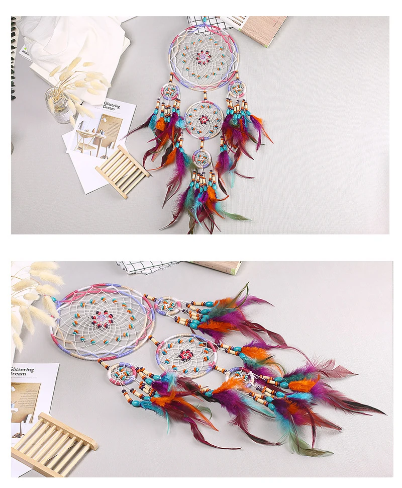 dream catchers hangingdiy kids room decoration nordic decoration home girls roomnurserykids decor dreamcatcher children room (7)