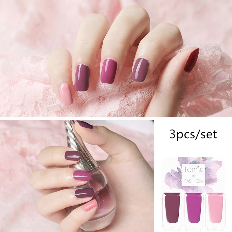 

5ml Pure Candy Color Nail Polish Top Base Coat Need Long Lasting Nail Art Varnishes Quick Drying Soak Off Gelpolish Nail Lacquer