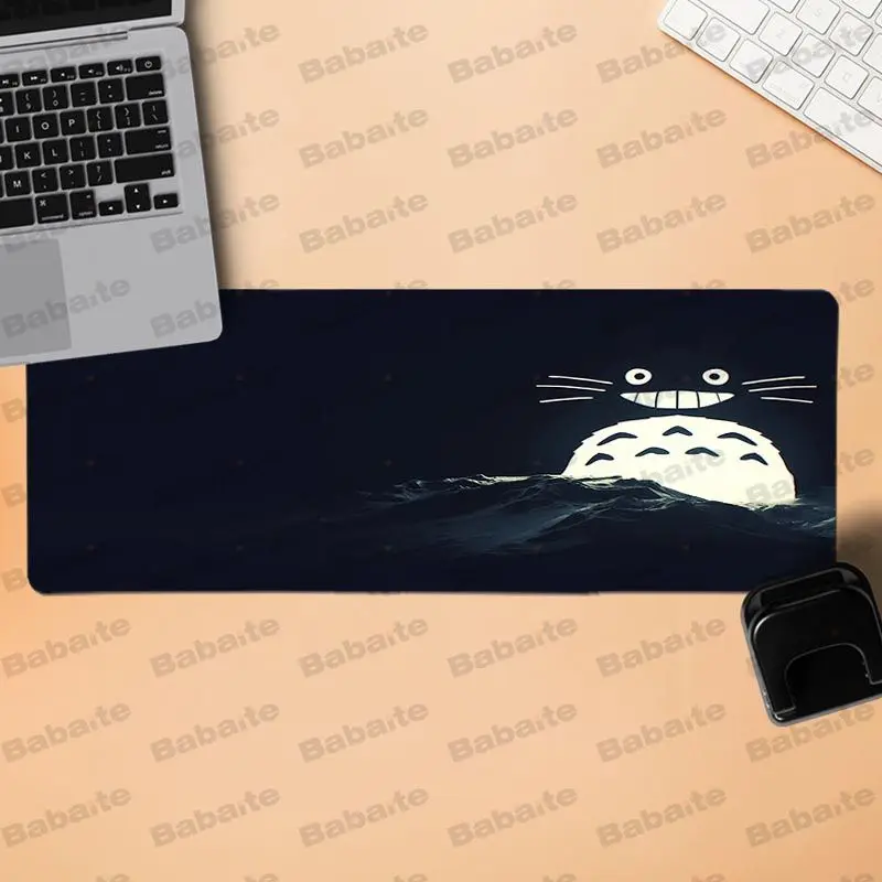 Babaite totoro заказной Ноутбук игровой коврик для мыши Удобная мышка резиновый коврик игровой коврик для мыши Размер для 300*900 400*900