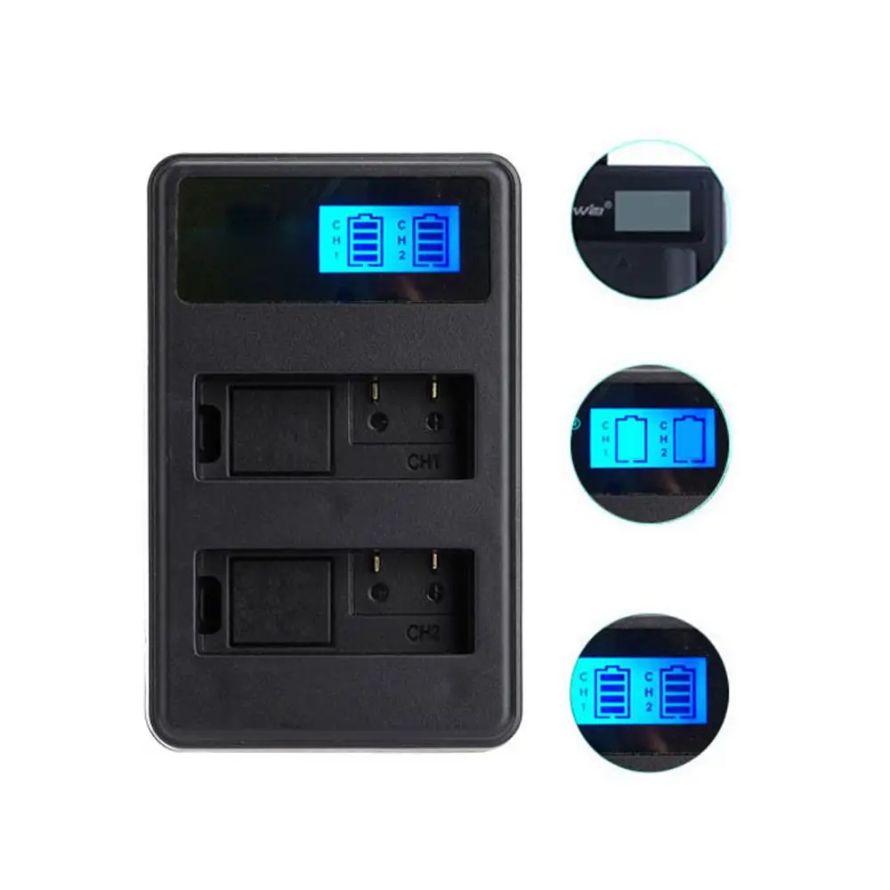 

USB Dual Charger for Hero5 AHDBT-501 Batteries Charging for GoPro camera hero6 hero 7