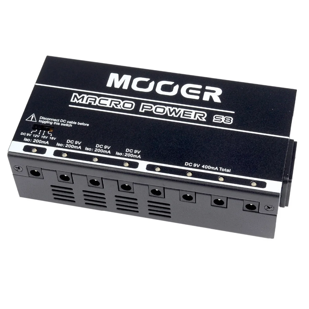 Mooer Macro Power S8 8 Ports Isolated Adjustable Output Guitar Effect ...
