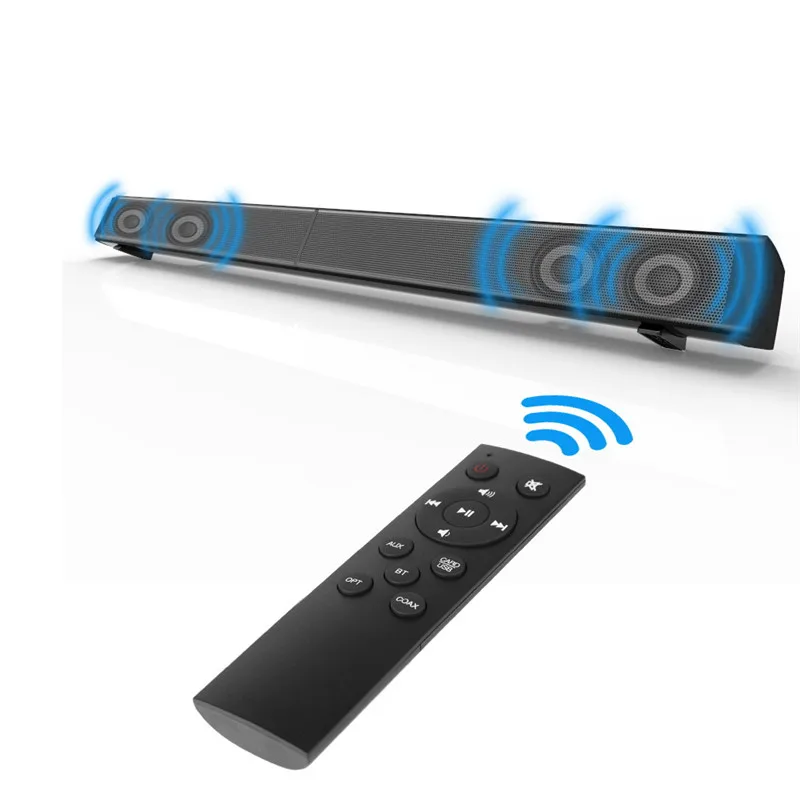 Саундбар HAAYOT Bluetooth динамик аудио 2 1 ТВ 31 5 дюйма 40 Вт Встроенный сабвуфер AUX TF USB