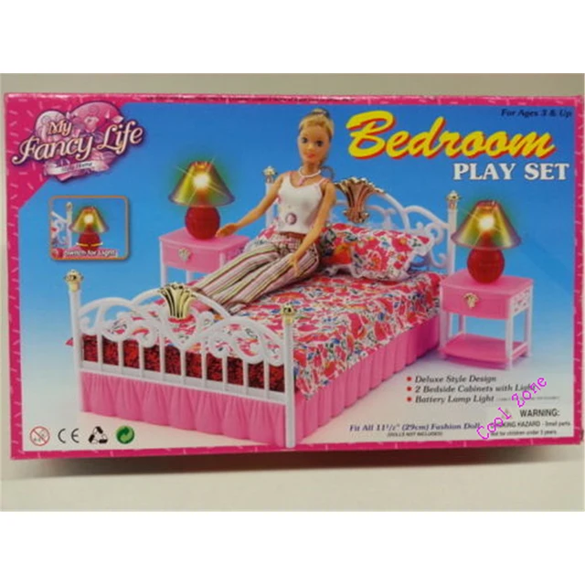 Miniatur Möbel Schlafzimmer Gloria für Barbie puppe Haus Besten ... Miniatur Möbel Schlafzimmer Gloria für Barbie puppe Haus Besten ...