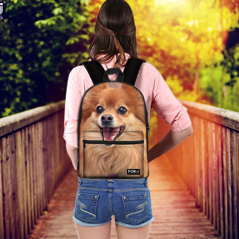 FORUDESIGNS такса собака печать школьные сумки рюкзак школьный для девочек младшего школьного сумка рюкзак Mochila Escolar 2018
