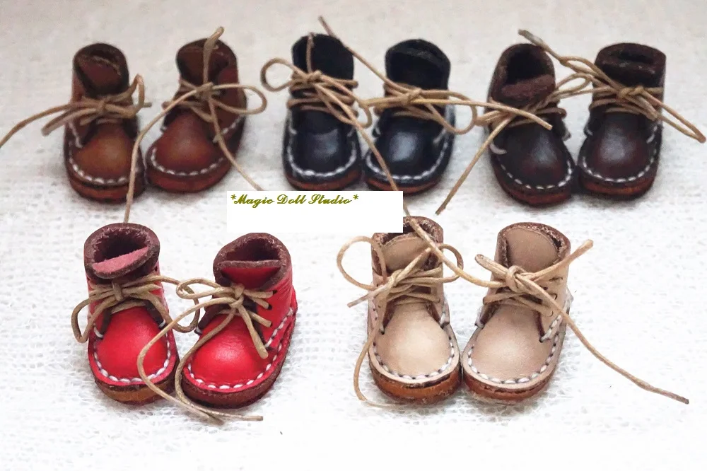 

[MG401] Free Shipping NeoBlythe Doll Accessories #Little Pleather Boots for neoBlythe doll shoes making doll accessories