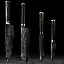 FINDKING набор дамасских ножей 8 дюймов нож шеф-повара 7,5 дюймов santoku 5 дюймов Универсальный 3," кухонные наборы ножей из дамасской стали