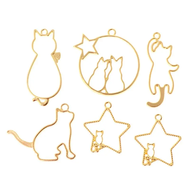 Эпоксидная форма ручной работы материалы посылка DIY ремесла кошка металлический каркас звездное небо клей для наращивания ресниц Newbie