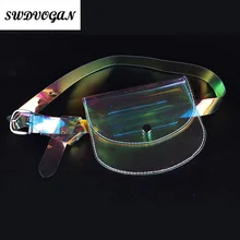 Модная новинка, прозрачная поясная сумка, поясная сумка, водонепроницаемая, ПВХ, женская сумка, пояс, роскошный бренд, поясная сумка, женская сумка для денег