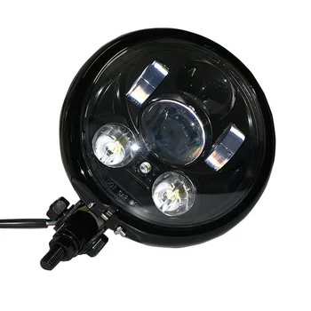 

6.5" LED Motorcycle Headlight Buttom Mount High/Low Beam Motor LED Headlamp Driving Light Projector HID for Harley Sportster