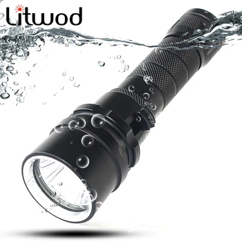 

LED Diving Flashlight Torch 8000Lm XM-L2 U3 Waterproof Dive Underwater 120 Meter Lamp Light Lanterna 18650 battery