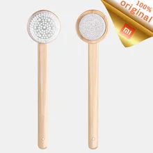 Xiaomi щетка для ванны, щетка для кожи тела, обе стороны, спа пемза, силиконовая Массажная длинная ручка, аксессуары для ванной комнаты