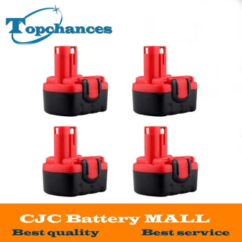 

4X Newest BAT038 14.4V 3000mAh NI-MH Rechargeable Battery Pack Power Tools Battery Cordless Drill Replacement for Bosch 3660CK