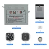 4.5KW Bluetooth Steam Bath Sauna Generator With Shower Spa Accessories Brass Safety Valve Auto Drain Steamer FM radio Controller 6
