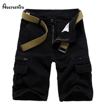 Лидер продаж нескольких карман оснастки свободные мужские Шорты брюки мужские украшения патч повседневные мужские 5 минут Шорты 60wy