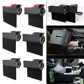 

Hot New 1 Pc Auto Car Seat Crevice Storage Box With Gap Pocket Cup Holder Phone Case Coin Box Car Interior Accessories