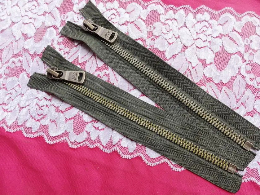 5 metal zipper for sewing pants zipper bronze teeth auto lock army