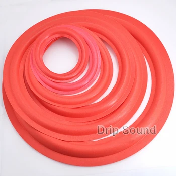 

2pcs 4"/5"/6.5"/8"/10"/12" inch Speaker Foam Edge Bass Subwoofer Woofer Surround Circle Repair Parts #Red