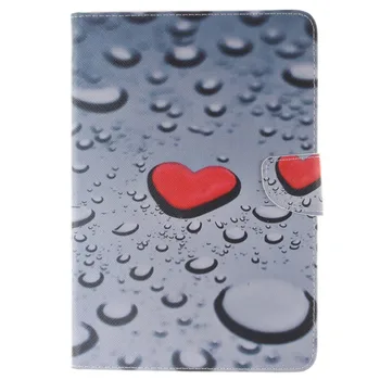

Red Heart Pattern PU and PC Material Support Protective Cover Case for iPad mini 1 2 3