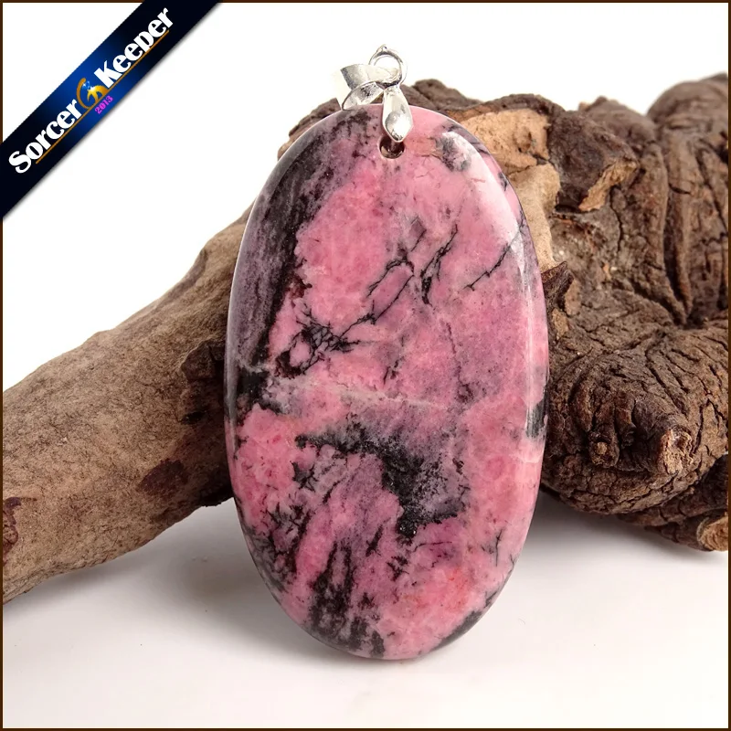 

Fashion Real Rhodonite Stone Pendant Natural Stone Cabochon Beads Diy Necklace Pendants Jewelry Making Gem Accessory ZS328