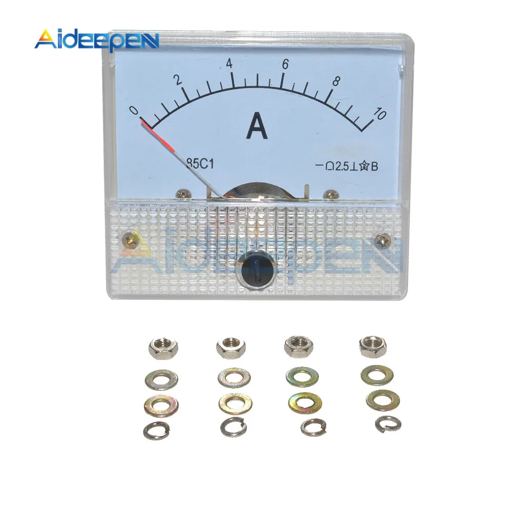 DC аналоговая панель измерителя тока 0-10A Амперметр механический 85C1 измеритель тока