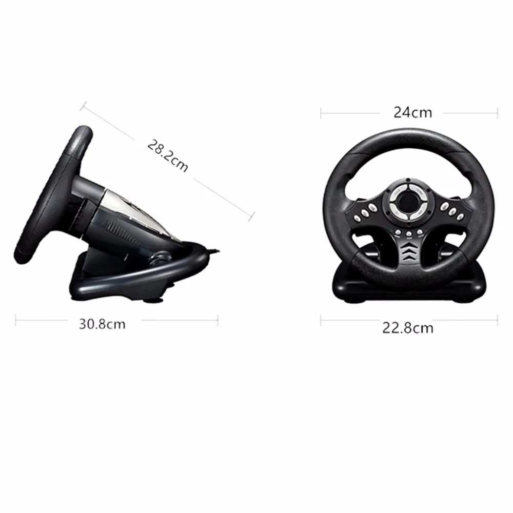 

gaming wheels PC Playing Game Steering Wheel 18S Vibration Racing Computer Games Steering Wheel Drive Adjust controller wheels