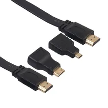 1080P HDMI кабель и HDMI к Мини/микро адаптер Комплект для планшетных ПК Android tv MiniHDMI адаптеры 53100A343. 27