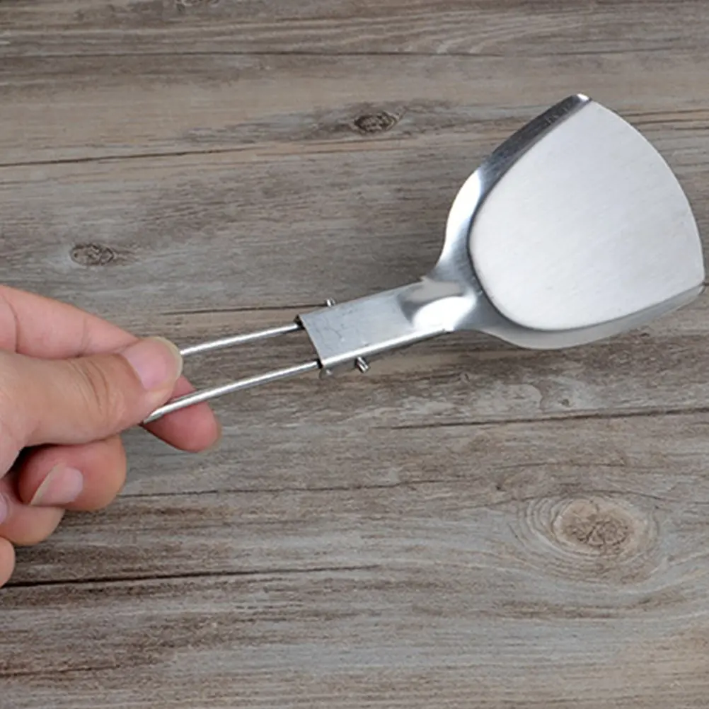 Pala plegable Picnic al aire libre cocina espátula cocina palas de acero inoxidable de utensilio espátula pala utensilios de cocina