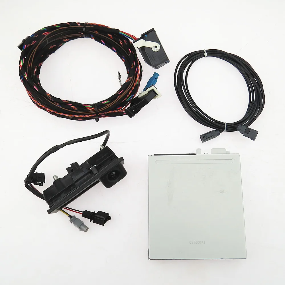 

SCJYRXS Rear View Reversing Camera Trajectory Track Record Box Cable Plug Combination 5N0 907 441A 5ND827566C For Tiguan RCD510