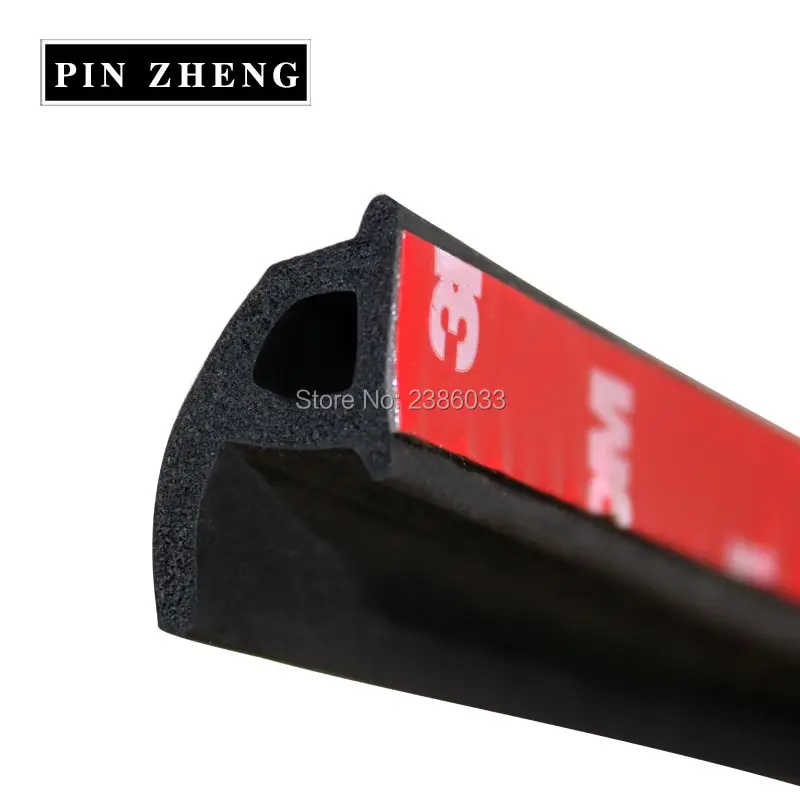 2 Meters P Type Car door sealing strip Auto edge Rubber Waterproof Dustproof Noise insulation strip