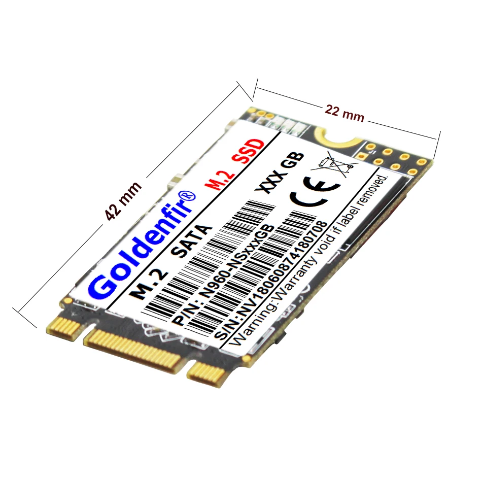 Goldenfir M.2 SSD 60 ГБ 120 ГБ 240 ГБ NGFF 22*42 мм твердотельный накопитель не 64 Гб 128 ГБ 256 ГБ SSD для ноутбуков и настольных компьютеров