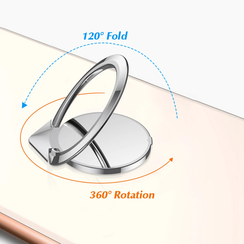Палец кольцо телефон Смартфон Стенд держатель для iPhone X 8 7 6 6S Plus 5S смартфон 1 мм 360