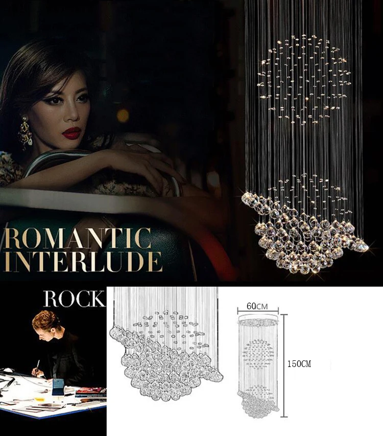 Flash Deal jmmxiuz 2018 HOT selling New Modern K9 LED Crystal Chandelier Crystal Lamp 100% Guarantee 1