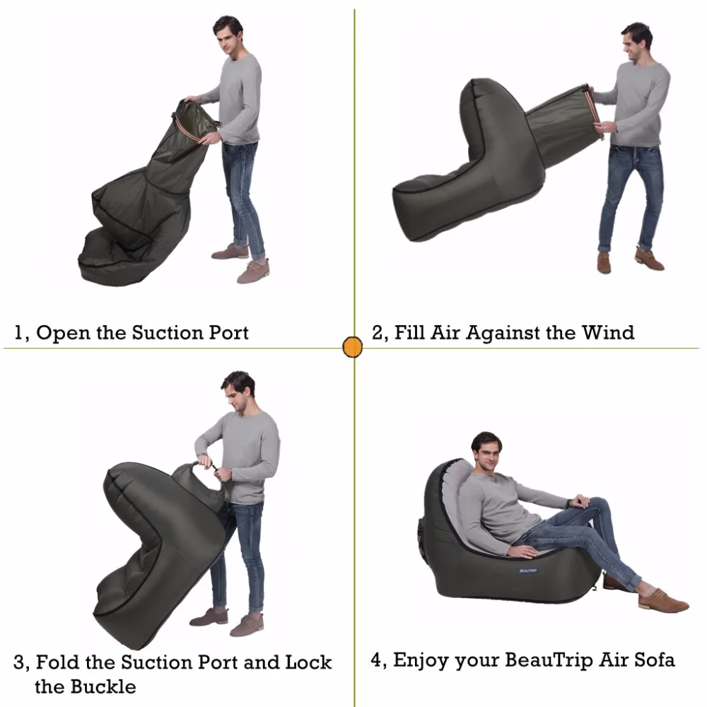 Indoor Outdoor Hangout Inflatable Air Lounge Sofa Chair Living Indoor Outdoor Hangout Inflatable Air Lounge Sofa Chair Living Room Bean Bag Lounger Camping Hiking Fishing Chairs Garden In Sofas From