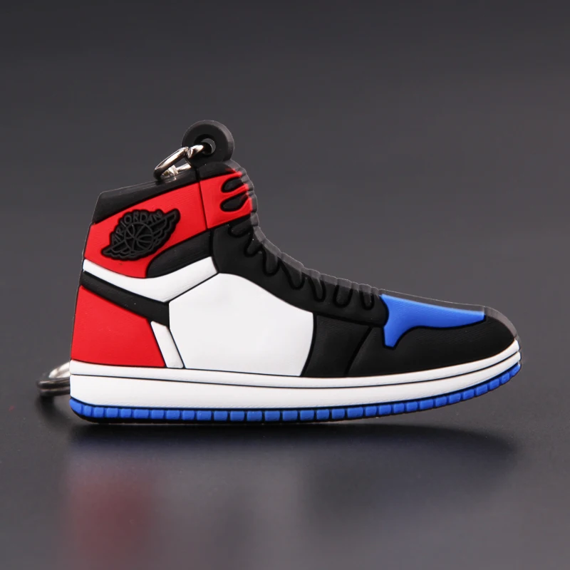 Mini Jordan 1 брелок для обуви для мужчин и женщин брелок Классический Цвет AJ Ретро поколение баскетбольные кроссовки брелок - Цвет: Picture Color02