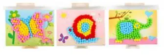 3 шт. DIY Детские Плюшевые картина "Боулинг" наклейки детские развивающие материал ручной работы Мультяшные головоломки игрушки для подарки для мальчиков и девочек - Цвет: 02