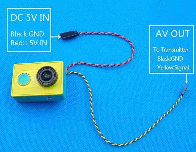 Оптовая цена отличное качество FPV AV кабель видео выход TX для спортивной камеры
