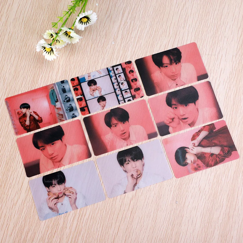 

9Pcs/Set K-pop Bangtan Boys transparent Photocard Map of the soul Personal PVC HD Photo Card K-pop Bangtan Boys Member Photocard