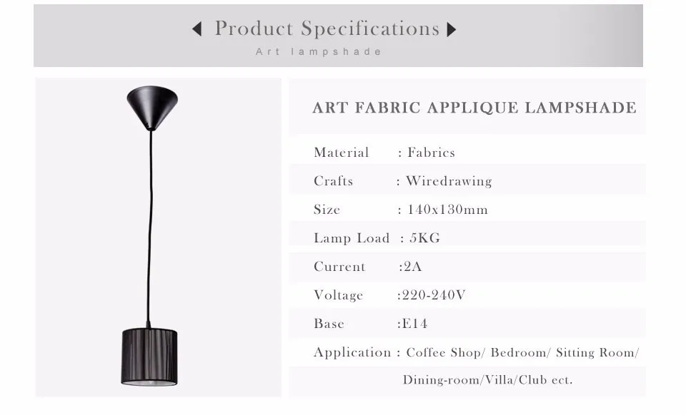 Ceiling Lights & Fans Foxanon Led Pendant Light E14 Lampshade Lamps Modern Lustre Wire Drawing Cloth Design Lamparas Colgantes For Home Decor Art