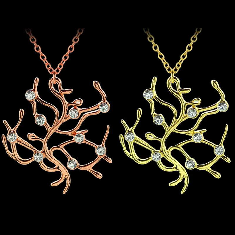 Ожерелье AOLOSHOW из розового золота с изображением красавицы и чудовища Белль