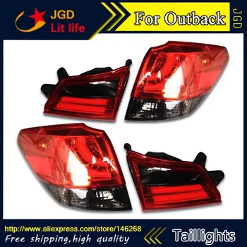

Car Styling tail lights for Subaru Outback 2010-2014 LED Tail Lamp rear trunk lamp cover drl+signal+brake+reverse