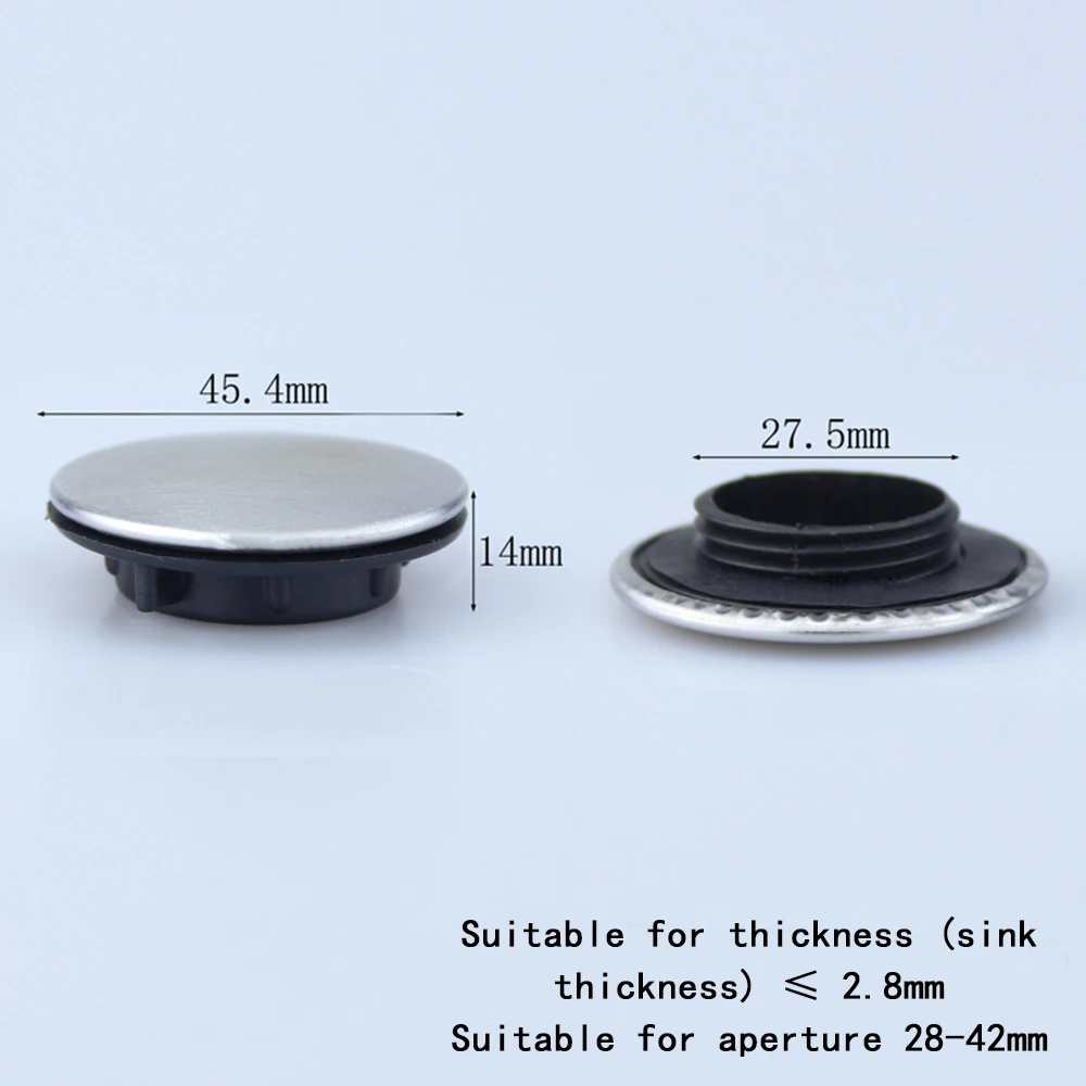 1pc Kitchen Sink Tap Hole Blanking Plug Cover Plate Disk Polished Or