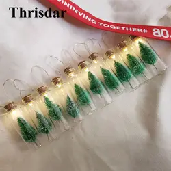 Thrisdar 1 м 10LED Рождественская елка Желая бутылки Форма Фея Строка свет гирлянды Медный провод Рождество Свадебная вечеринка Фея Света