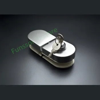 

High quality,Glass Door Latches Lock/bolt with key,Rugged Safety,10-12mm glass,no drilling,one side lock, Frameless glass door