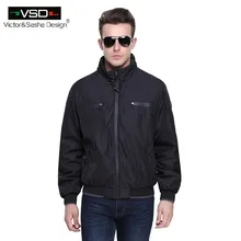 Виктор и Саша Дизайн Горячей Продажи Хлопка Высокого Качества Марка Одежды Пальто мужские Куртки Осень Регулярный Короткий Жакет куртка VS5866