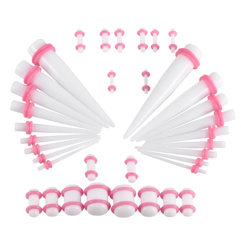 

36Pcs/Set Acrylic Ear Taper Stretcher Expander Gauge Kit Ear Tunnel Plugs Set Ear Piercing Starter Kit Body Jewelry For Choose
