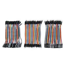 Dupont line 120 шт. 10 см от мужчины до мужчины + от мужчины до женщины и от женщины до женщины Перемычка провода Dupont кабель