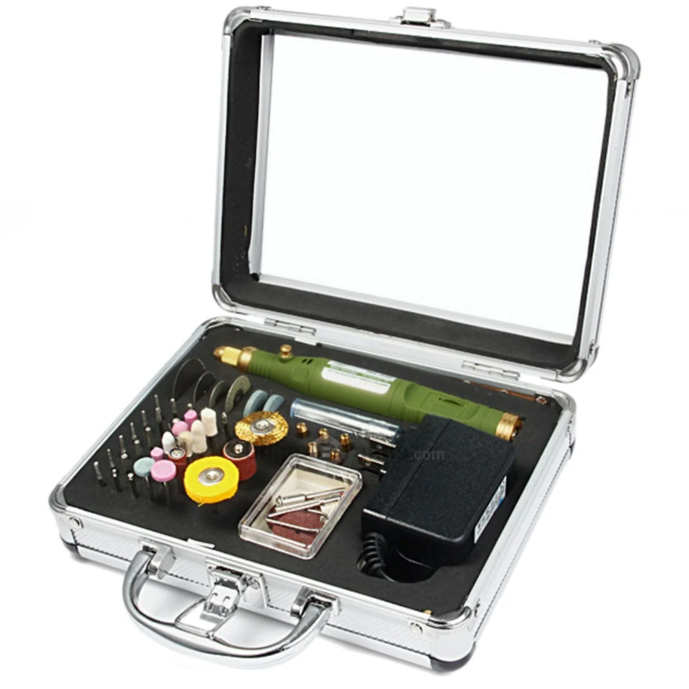 

80pcs 12W Mini Electric Drill Multi-functional Grinder Polish Sanding Rotary Tool Set Kit Dremel Bit Case With Box US EU Plug