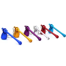 Случайный Небольшие трубки портативный травяная табачная трубка курильщика подарок 1 шт. мини металл курительная трубка сетки творческий